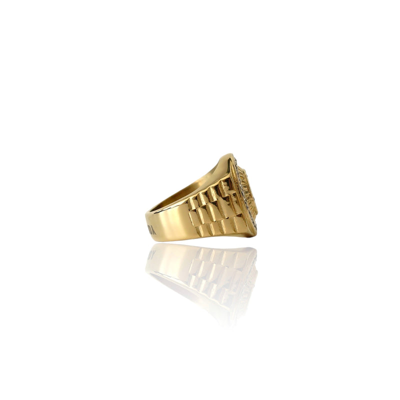 Big Daddy Mandala Gold Ring