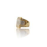 Big Daddy Bling Cross Gold Ring