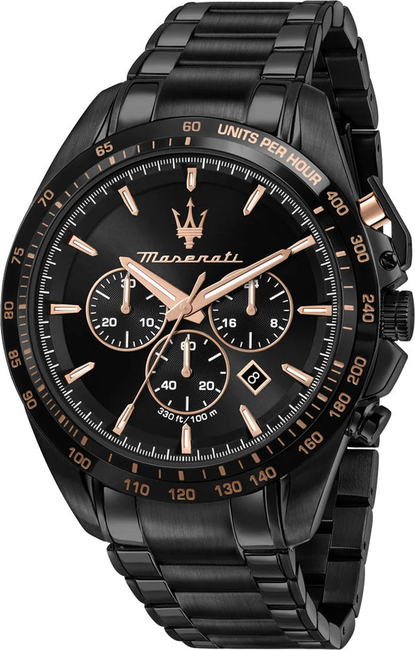 Maserati Traguardo Chronograph Black  Men's Watch  R8873612048 - Big Daddy Jewelry