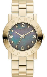 Marc By Marc Jacobs Amy Black Women's Gold Classic Watch MBM3273