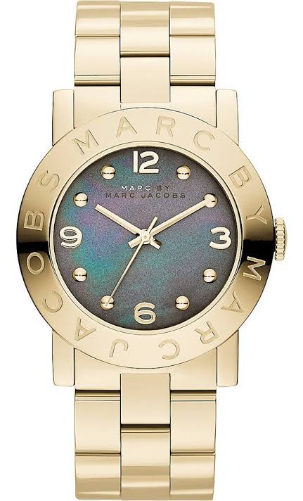 Marc By Marc Jacobs Amy Black Women's Gold Classic Watch MBM3273