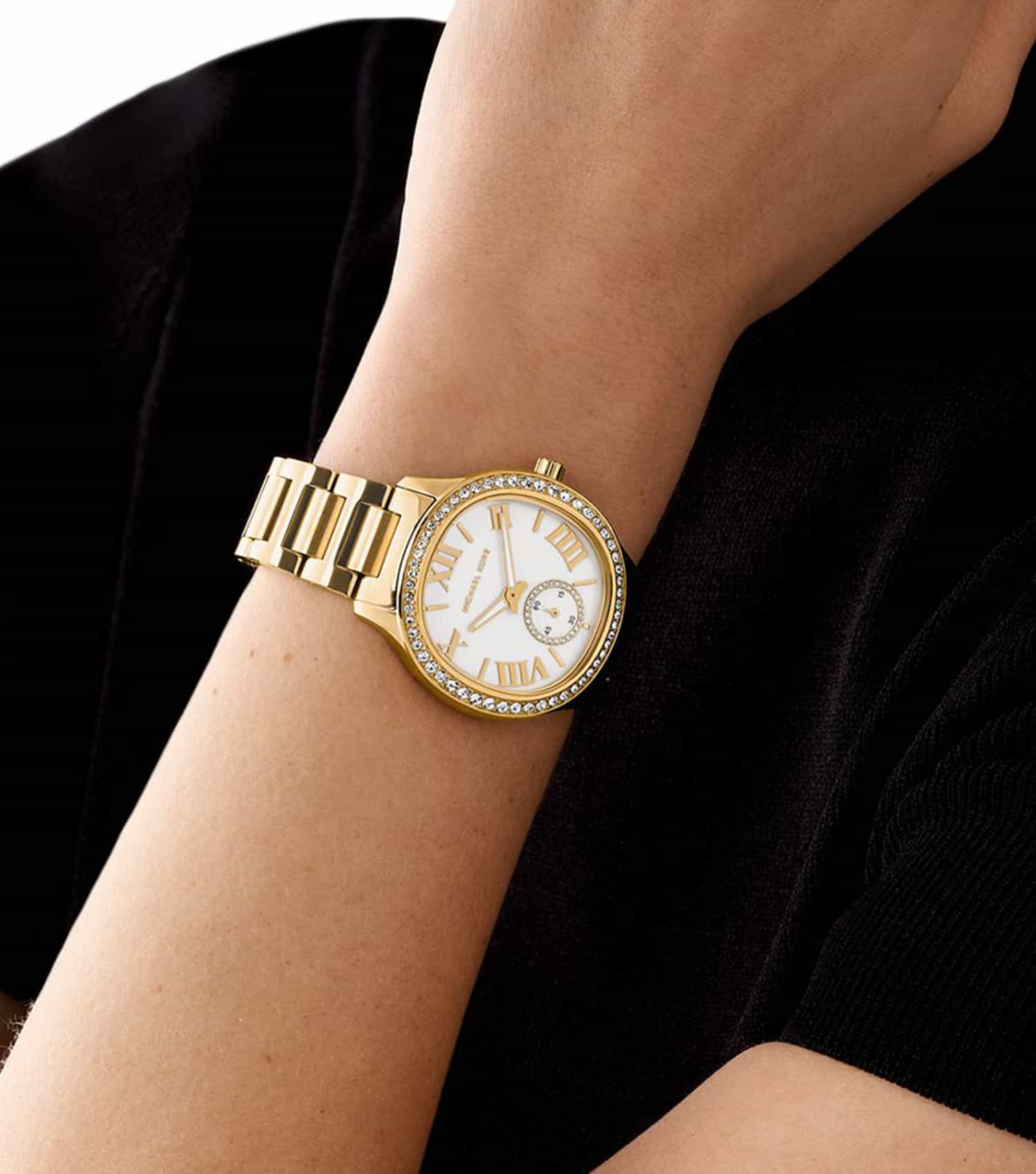 Michael Kors Sage Pavé Gold-Tone Women's Watch - MK4805