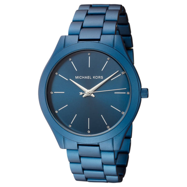 Michael Kors Slim Runway Navy Blue Unisex Watch  MK4503 - Big Daddy Jewelry