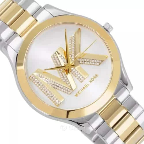 Michael Kors Oversized Slim Runway Two-Tone Watch MK4735