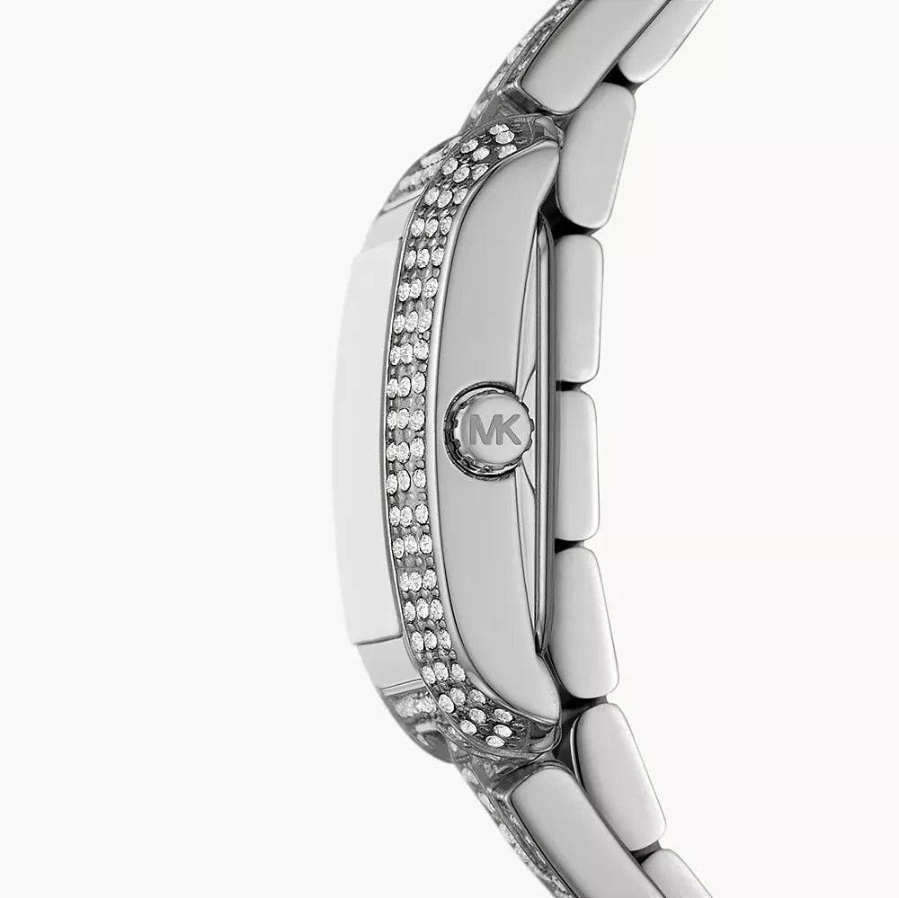 Michael Kors Petite Emery Pavé Silver-Tone Double Wrap Women's Watch - MK4836
