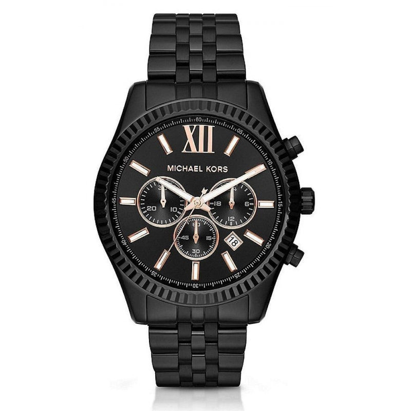 Michael Kors Lexington Black Chronograph Men's Watch  MK8467 - Big Daddy Jewelry