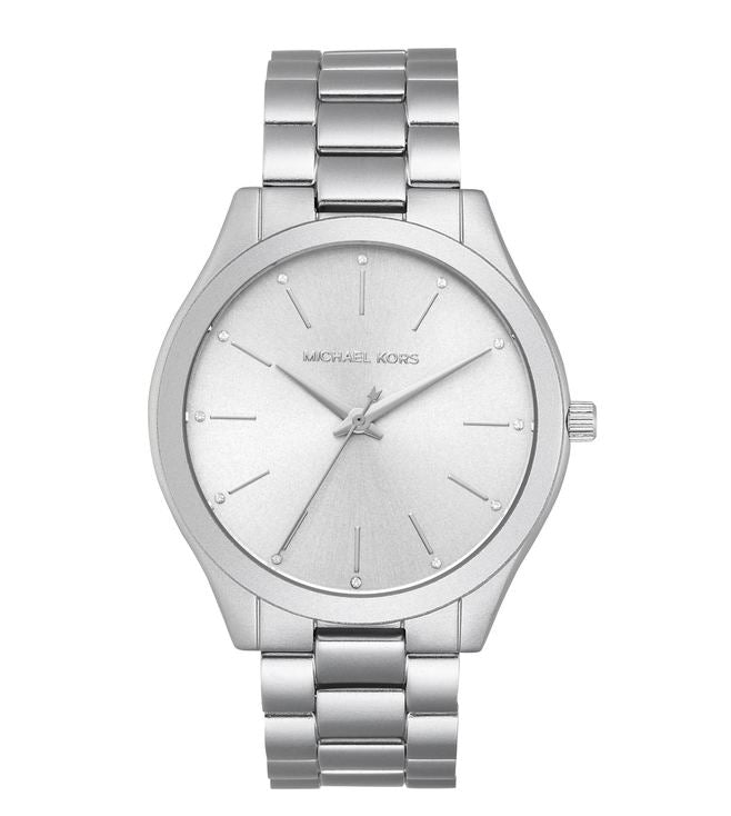 Michael Kors Slim Runway Silver Unisex Watch  MK4502 - Big Daddy Jewelry