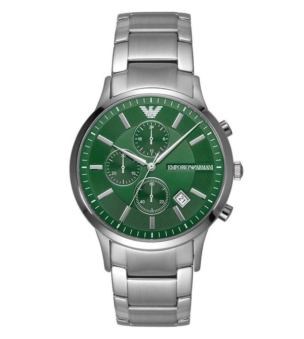 Emporio Armani Chronograph Stainless Steel Green Dial Men's Watch  AR11507 - Big Daddy Jewelry