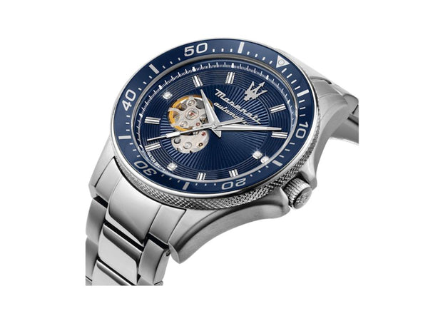 Maserati Sfida Diamond Silver Automatic Men's Watch R8823140007 - Big Daddy Jewelry #2