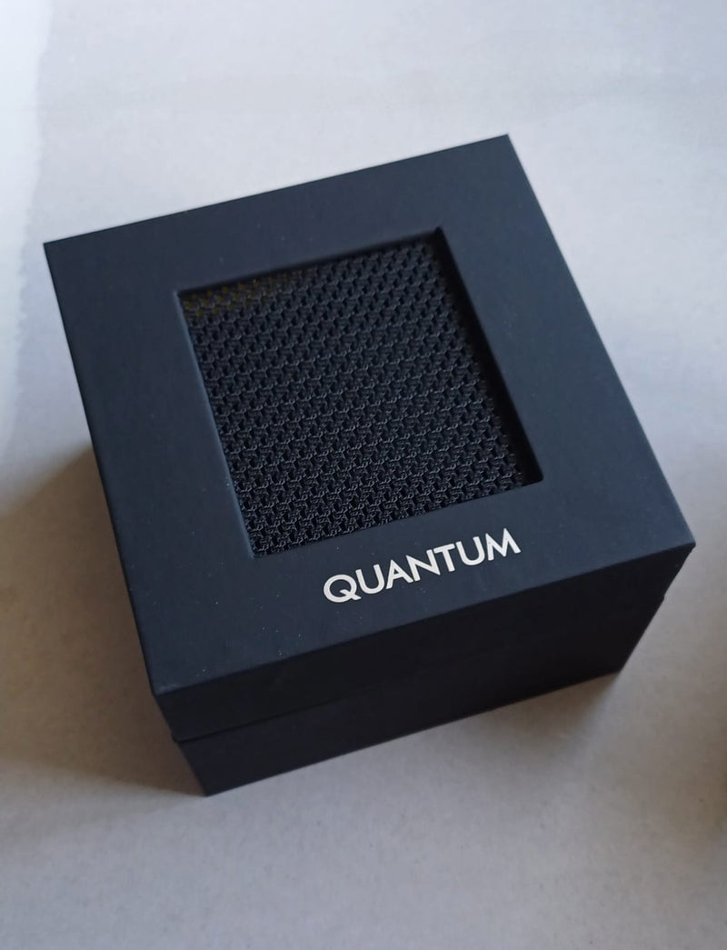 Quantum Men's Black Chronograph Silicone Strap Watch – PWG1005.151
