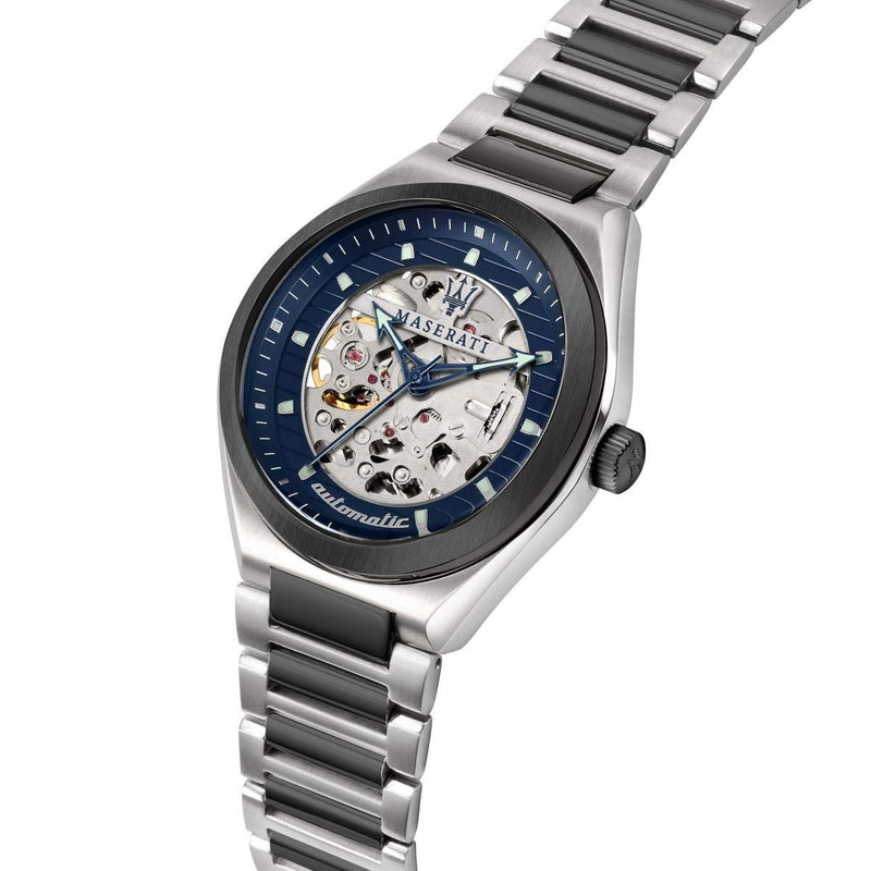 Maserati Triconic Blue Dial Gunmetal Men's Watch R8823139001 - Big Daddy Jewelry #4