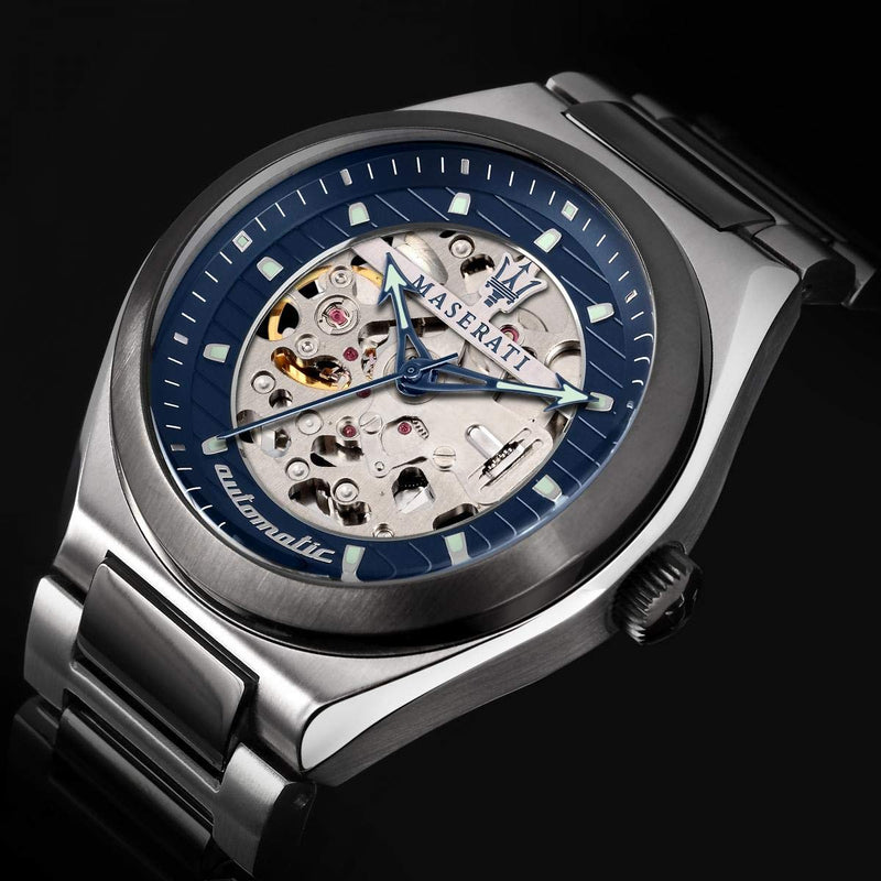 Maserati Triconic Blue Dial Gunmetal Men's Watch R8823139001 - Big Daddy Jewelry #5