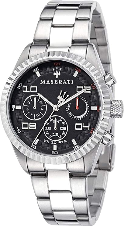 Maserati Chronograph Black Dial Stainless Steel Men's Watch  R8853100012 - Big Daddy Jewelry
