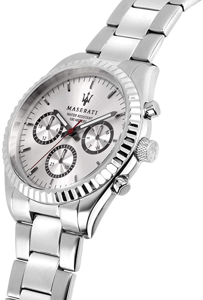 Maserati Silver Stainless-Steel Quartz Men's Watch R8853100018 - Big Daddy Jewelry #4