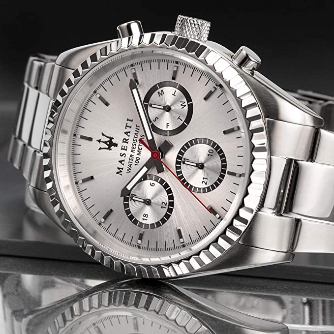 Maserati Silver Stainless-Steel Quartz Men's Watch R8853100018 - Big Daddy Jewelry #5