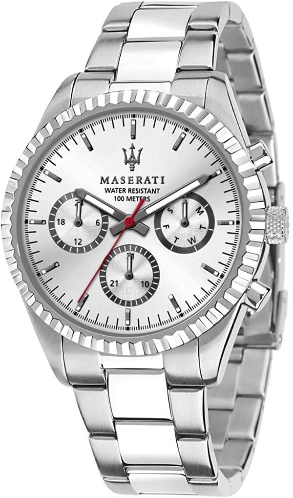 Maserati Silver Stainless-Steel Quartz Men's Watch  R8853100018 - Big Daddy Jewelry