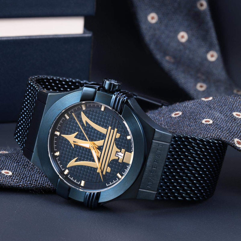 Maserati Potenza Analog Blue Dial Men's Watch R8853108008 - Big Daddy Jewelry #5