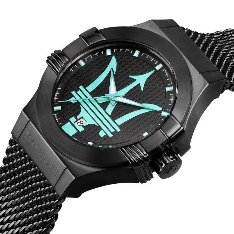 Maserati Potenza Aqua Edition Black Mesh Men's Watch R8853144002 - Big Daddy Jewelry #5