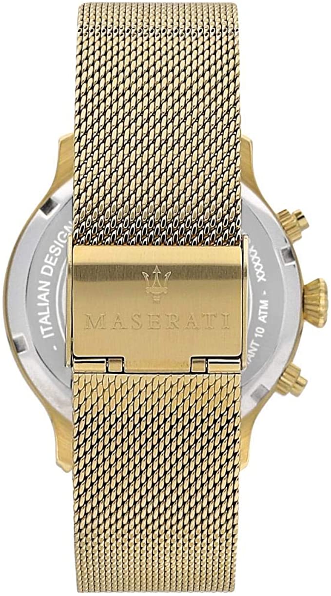 Maserati Epoca 42mm Gold Mesh Men's Watch R8873618007 - Big Daddy Jewelry #4