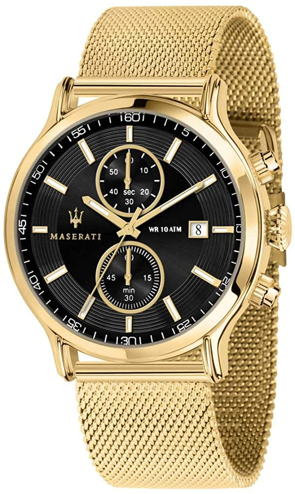 Maserati Epoca 42mm Gold Mesh Men's Watch  R8873618007 - Big Daddy Jewelry