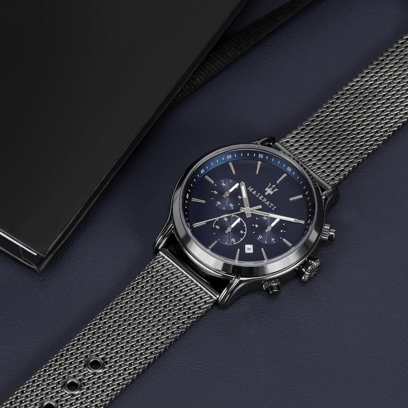 Maserati Epoca PVD Grey Gun Men's Watch R8873618008 - Big Daddy Jewelry #4