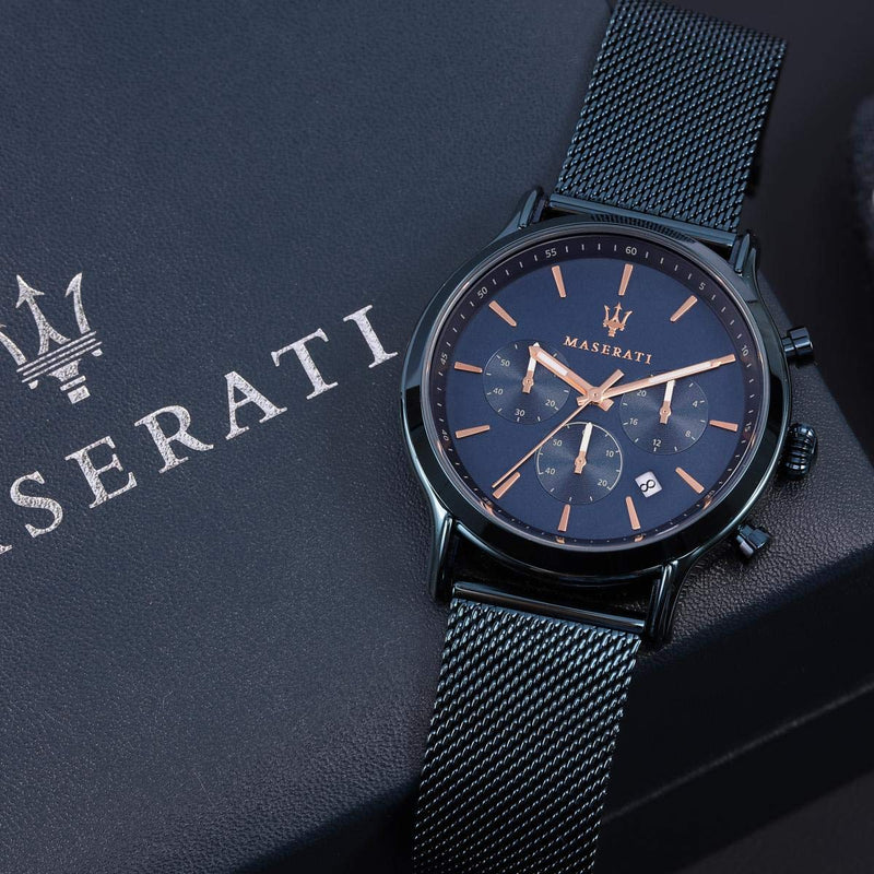 Maserati Epoca Analog Blue Dial Men's Watch R8873618010 - Big Daddy Jewelry #6