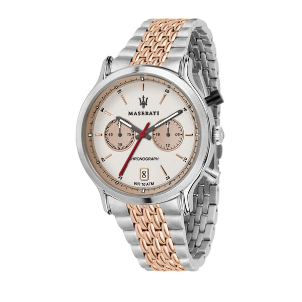 Maserati Legend 42 mm Chronograph Ivory Dial Men's Watch  R8873638002 - Big Daddy Jewelry
