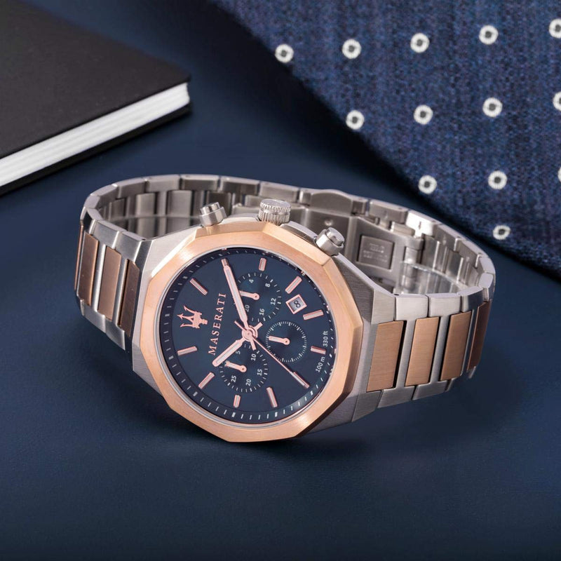Maserati Stile Analog Blue Dial Men's Watch R8873642002 - Big Daddy Jewelry #5