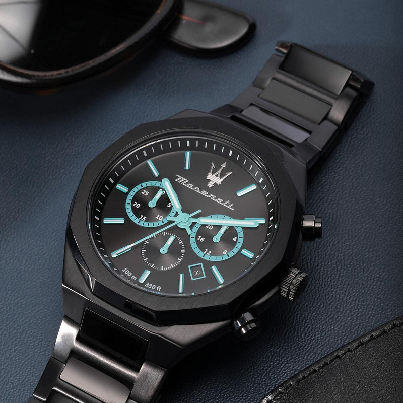 Maserati Stile Analog Black Dial Men's Watch R8873644001 - Big Daddy Jewelry #6