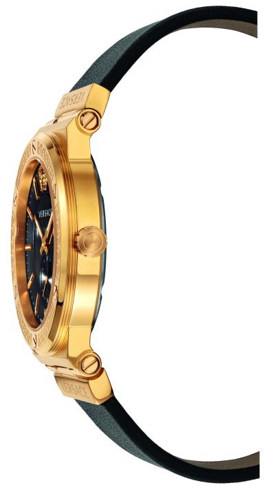 Versace Greca Black Leather Men's Watch VEVI00220 - Big Daddy Jewelry #2