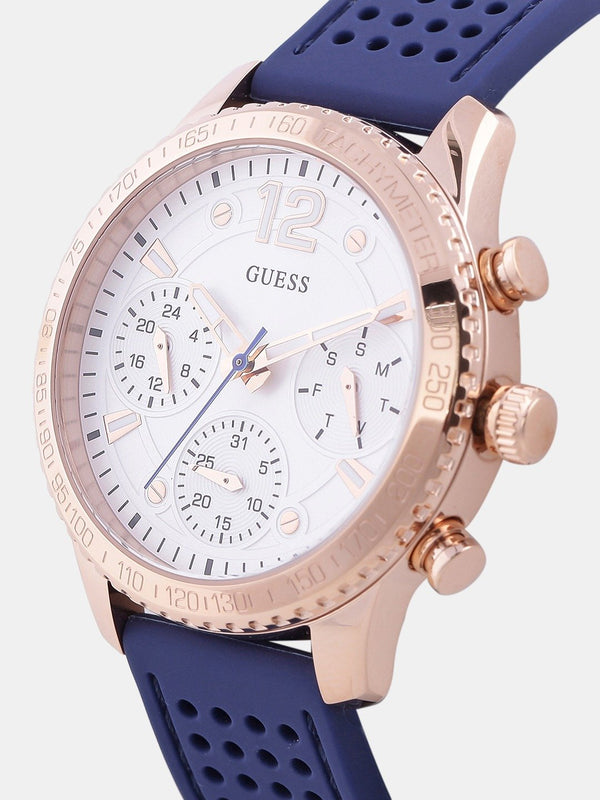 Guess White Analogue Women's Watch  W1025L4 - Big Daddy Jewelry