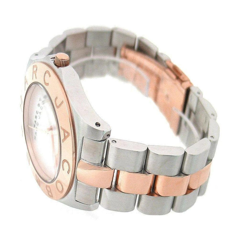 Marc By Marc Jacobs Blade Rose Gold Tone Bezel Silver Dial Two Tone Women's Watch MBM3129 - Big Daddy Jewelry #4