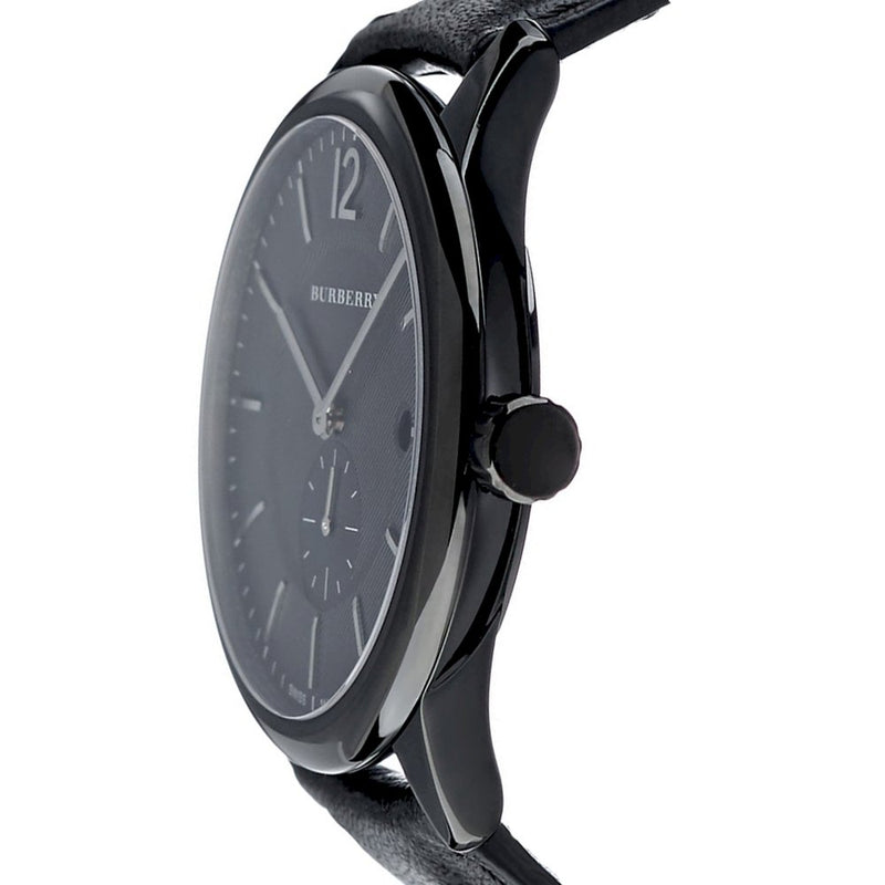 Burberry Men’s Swiss Made Leather Strap Black Dial Men's Watch BU10003 - Big Daddy Jewelry #2