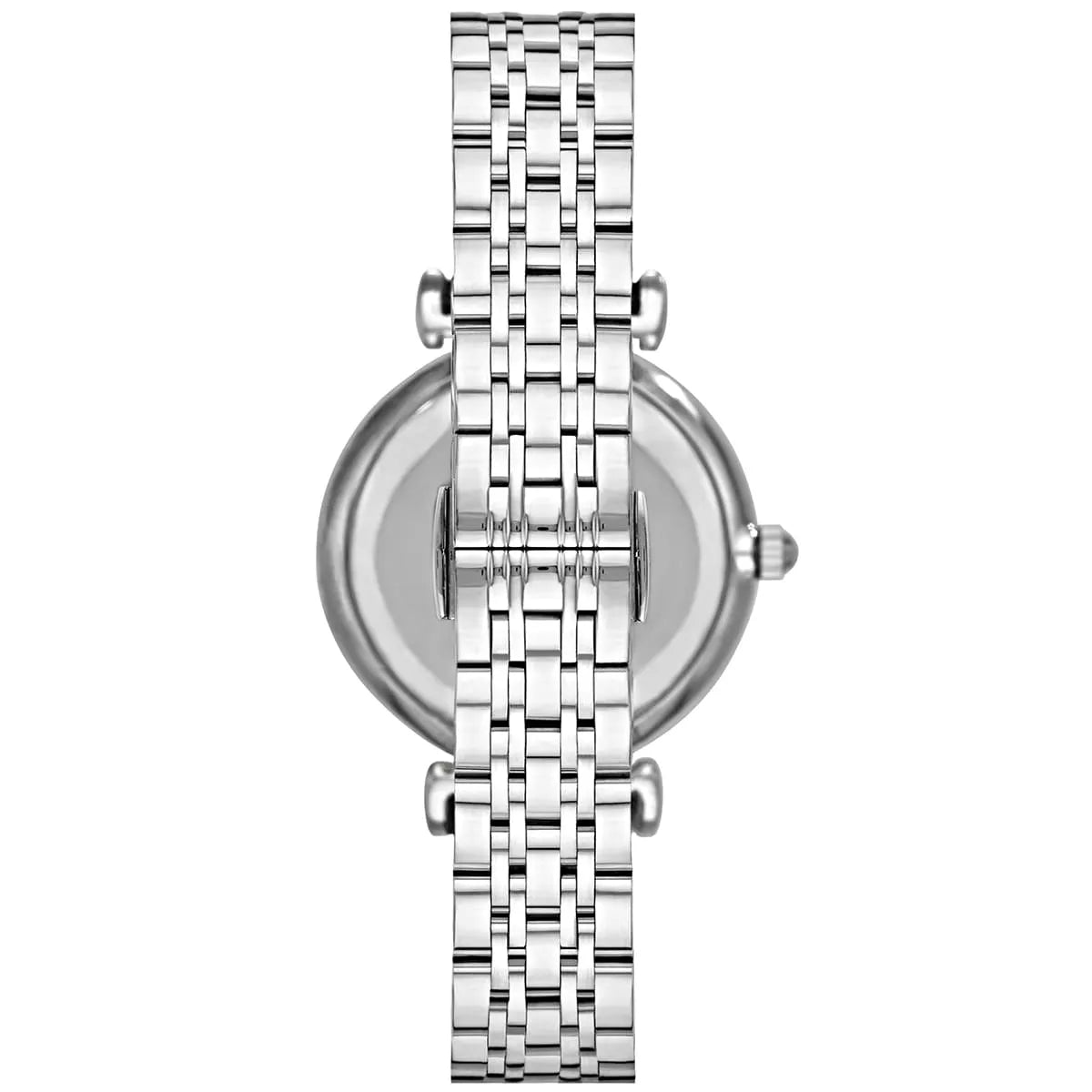 Emporio Armani Gianni T-Bar Pink Dial Silver Women's Watch - AR1779