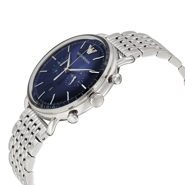 Emporio Armani Aviator Chronograph Quartz Blue Dial Men's Watch #AR11238 - Big Daddy Jewelry #2