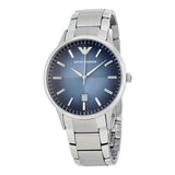 Emporio Armani Classic Blue Textured Dial Men's Watch #AR2472 - Big Daddy Jewelry