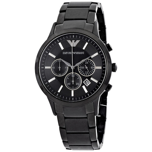 Emporio Armani Classic Chronograph Black Dial Men's Watch #AR2453 - Big Daddy Jewelry