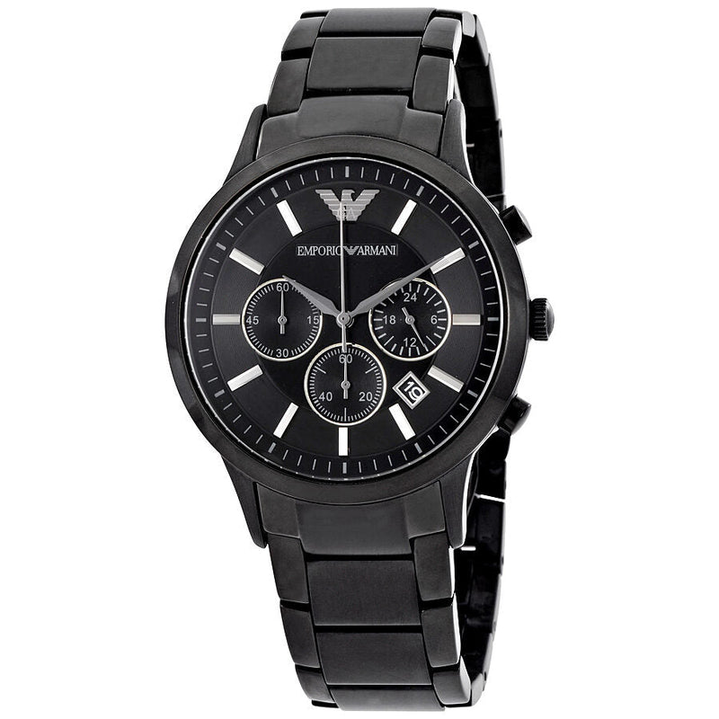 Emporio Armani Classic Chronograph Black Dial Men's Watch #AR2453 - Big Daddy Jewelry