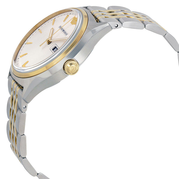 Armani Cream Dial Men's Two Tone Stainless Steel Watch AR11034 - BigDaddy Watches #2