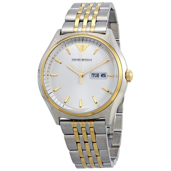 Armani Cream Dial Men's Two Tone Stainless Steel Watch AR11034 - BigDaddy Watches