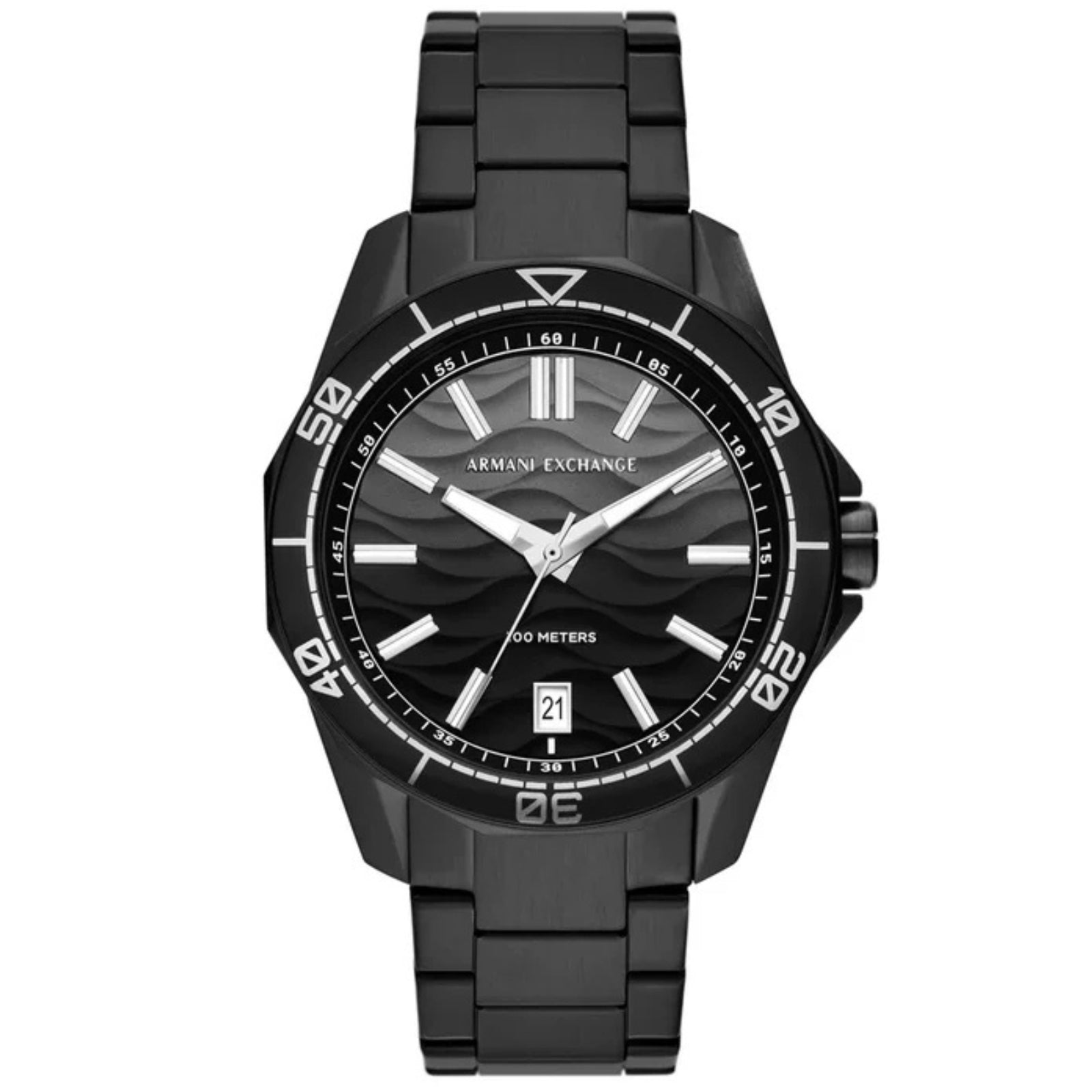 Armani Exchange Three-Hand Date Black Men's Watch - AX1952