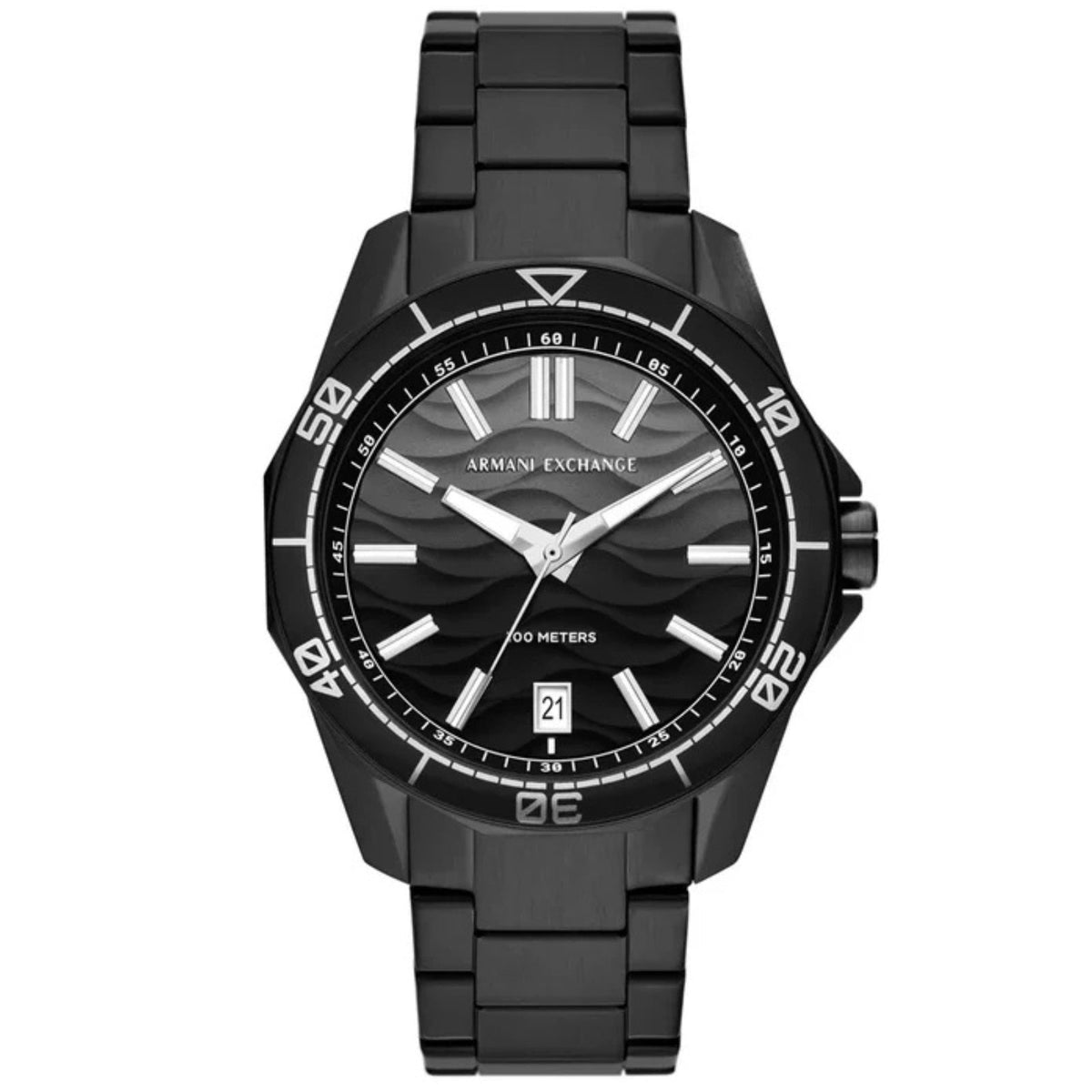 Armani Exchange Three-Hand Date Black Men's Watch - AX1952
