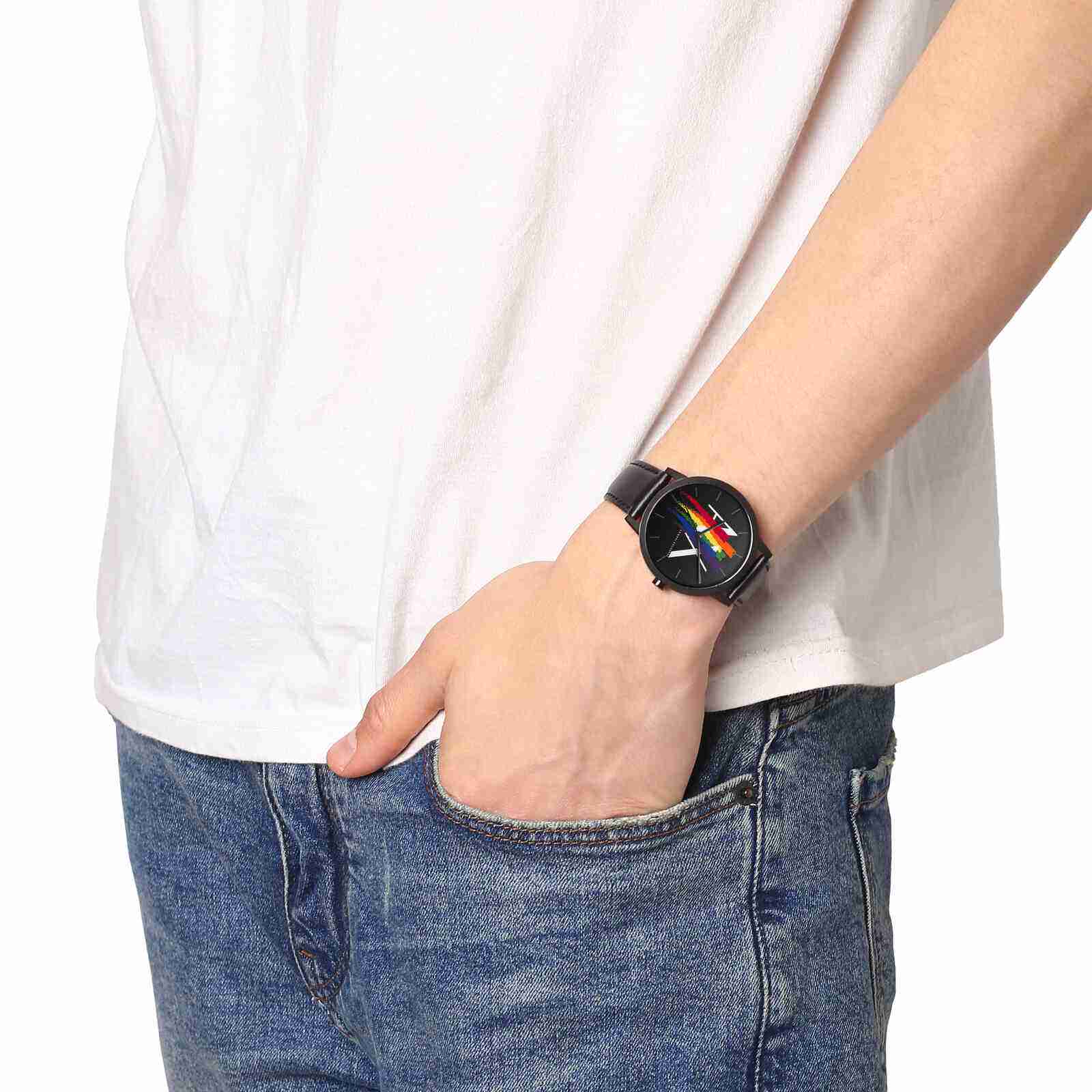 Armani Exchange Rainbow All Black Watch - AX7120