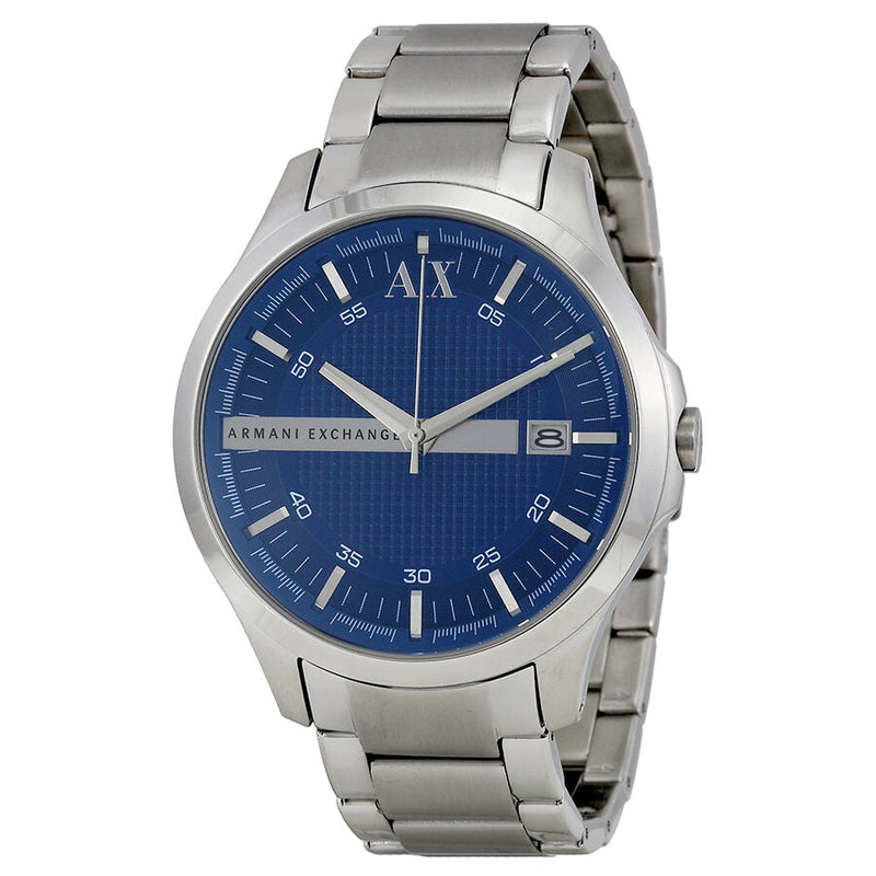 Armani Exchange Blue Textured Dial Stainless Steel Men's Watch AX2132 - Big Daddy Jewelry