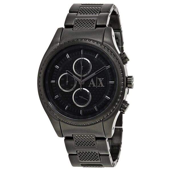 Armani Exchange Chronograph Black Dial Black Ion-plated Men's Watch AX1605 - Big Daddy Jewelry