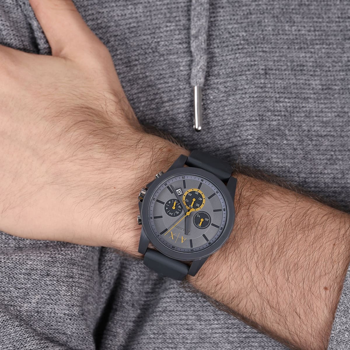 Armani Exchange Chronograph Quartz Grey Dial Men’s Watch AX7123 - Watch