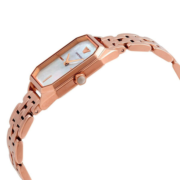 Armani Giola Quartz White Mother of Pearl Dial Ladies Watch AR11147 - Big Daddy Jewelry #2
