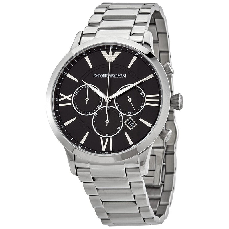 Emporio Armani Giovanni Chronograph Quartz Black Dial Men's Watch #AR11208 - Big Daddy Jewelry