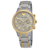 Emporio Armani Renato Chronograph Silver Dial Men's Watch #AR11076 - Big Daddy Jewelry