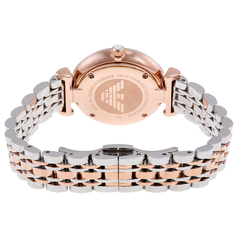 Armani White Crystal Pave Dial Two-tone Ladies Watch #AR1926 - Big Daddy Jewelry #3